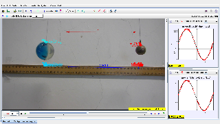Tracker Modeling in 2 Pendulum swinging in anti-phase